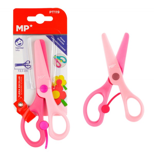 MP παιδικό ψαλίδι χαρτιού PT119, πλαστικό, 13.5cm, ροζ - Αναλώσιμα - Είδη Γραφείου