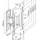 BRATECK επιτοίχια βάση τηλεόρασης KLA27-220, 23-42", έως 30kg, full motion