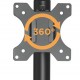 BRATECK βάση γραφείου για 2x οθόνες LDT40-G02, 17-32", έως 8kg