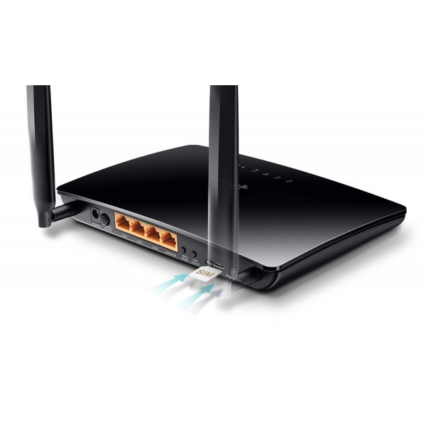TP-LINK Wireless N Router TL-MR6400, 4G LTE, Wi-Fi 300Mbps, Ver. 4.0 - Modem - Router