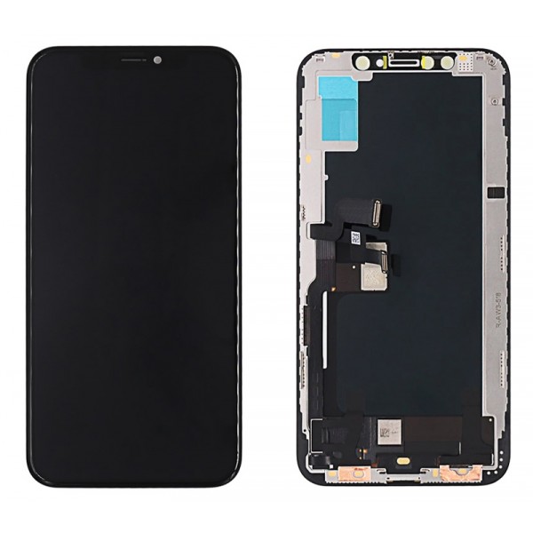 TW INCELL LCD ILCD-016 για iPhone ΧS, camera-sensor ring, earmesh, μαύρη - Service