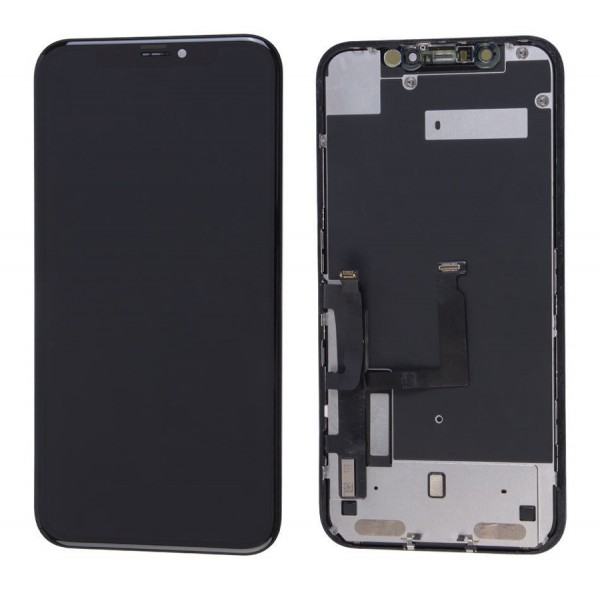 TW INCELL LCD ILCD-017 για iPhone ΧR, camera-sensor ring, earmesh, μαύρη - Service