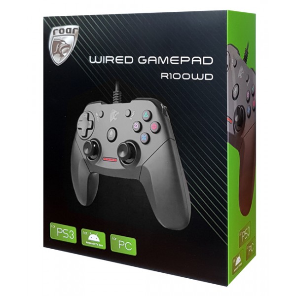 ROAR ενσύρματο gamepad R100WD, με vibration, PC, PS3 & Android TV box ROAR ενσύρματο gamepad R100WD, με vibration, PC, PS3 & Android TV box