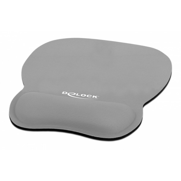 DELOCK Mousepad 12698 με στήριγμα καρπού, 245x206 mm, γκρι - Σύγκριση Προϊόντων