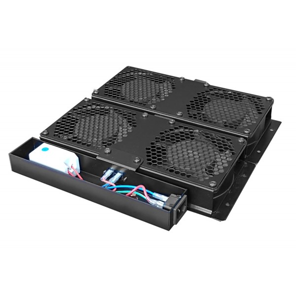 POWERTECH cooling fan με θερμοστάτη για rack NETW-0010, 29.5x31x4cm - Καμπίνες - Rack