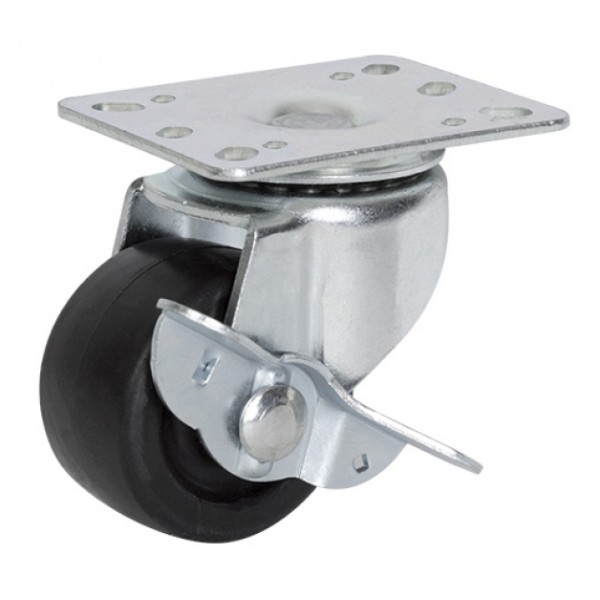 POWERTECH ρόδα για rack NETW-0014, περιστρεφόμενη, με φρένο, 100kg max - Καμπίνες - Rack