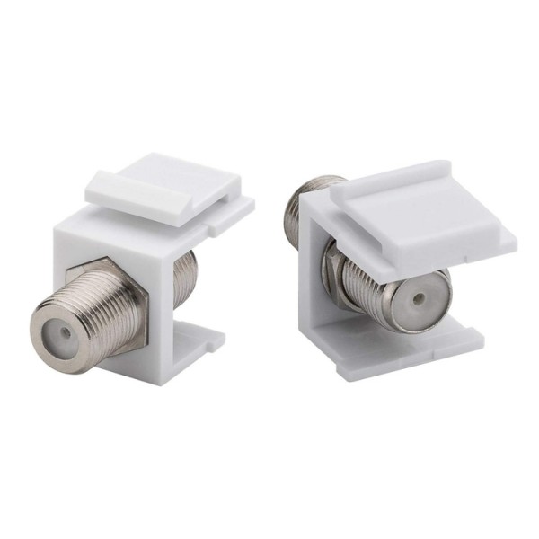 POWERTECH F-Coupler adapter CAB-N154 για patch panel, λευκό - Powertech