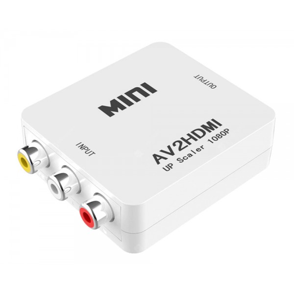 POWERTECH HD Video Converter CAB-H119 3x RCA σε HDMI, MS1858, Full HD - KVM - Μετατροπείς