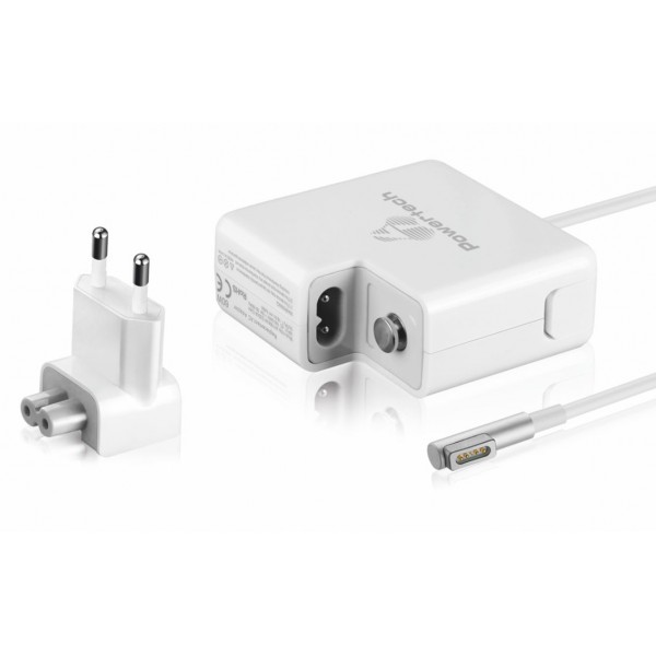 POWERTECH τροφοδοτικό laptop PT-288 για Apple, 60W, 16.5V/3.65A, λευκό - Περιφερειακά