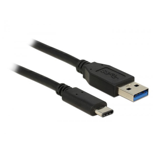 DELOCK USB Καλώδιο από USB 3.1 Type-A σε USB Type-C, Black, 1m - Περιφερειακά