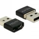 DELOCK αντάπτορας USB σε HDMI-A θηλυκό 65680, μαύρος