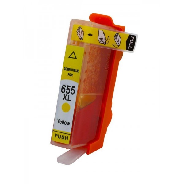 Συμβατό Inkjet για HP, 655, 14.6ml, κίτρινο - ink HP