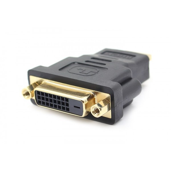 POWERTECH αντάπτορας HDMI αρσενικό σε DVI 24+1 θηλυκό CAB-H028, μαύρος - Περιφερειακά