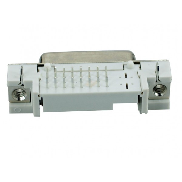 DVI Connector - DVI 25P, Nickel, White - Connectors