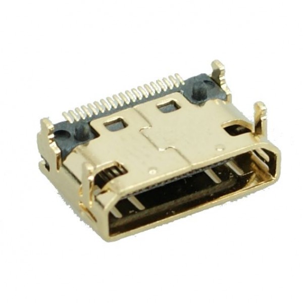 HDMI Connector Mini C TYPE1, Copper, Gold - Connectors