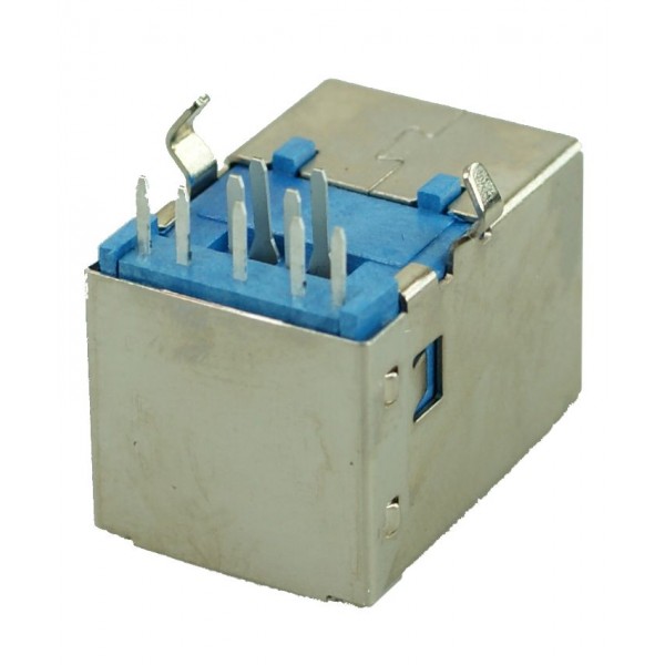 USB 3.0 Connector B TYPE (Solder out), Silver - Connectors