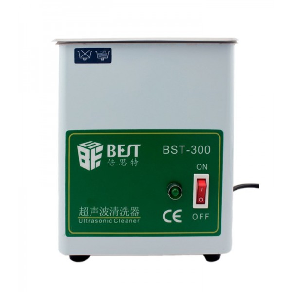 BEST Ultrasonic Cleaner BST-300, Stainless Steel, 50W - BEST