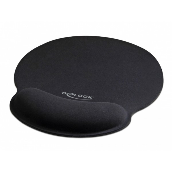 DELOCK Mousepad 12559 με στήριγμα καρπού, 252 x 227mm, μαύρο - Σύγκριση Προϊόντων