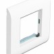 DELOCK module βάση πρίζας με frame Easy 45 81300, 80x80mm, λευκό