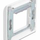 DELOCK module βάση πρίζας με frame Easy 45 81300, 80x80mm, λευκό