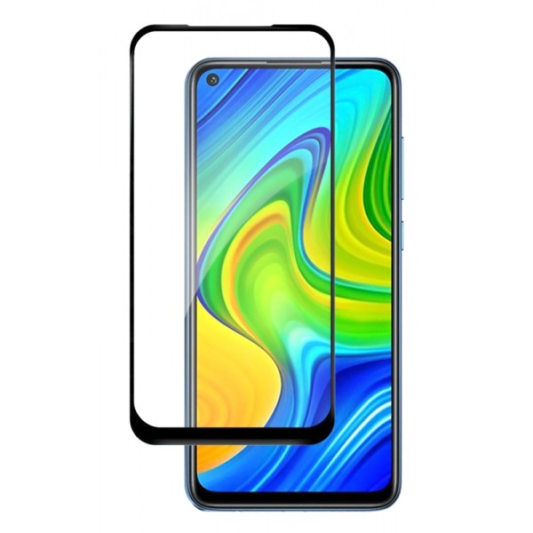 POWERTECH Tempered Glass 5D, full glue, για Xiaomi Redmi Note 9, μαύρο - Tempered Glass