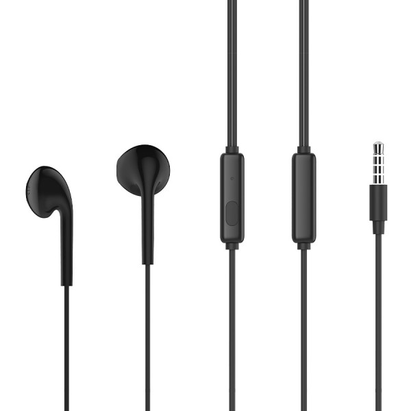 CELEBRAT earphones με μικρόφωνο G12, 3.5mm σύνδεση, Φ14.2mm, 1.2m, μαύρο - CELEBRAT