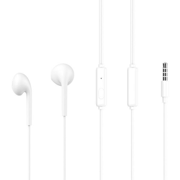 CELEBRAT earphones με μικρόφωνο G12, 3.5mm σύνδεση, Φ14.2mm, 1.2m, λευκό - CELEBRAT