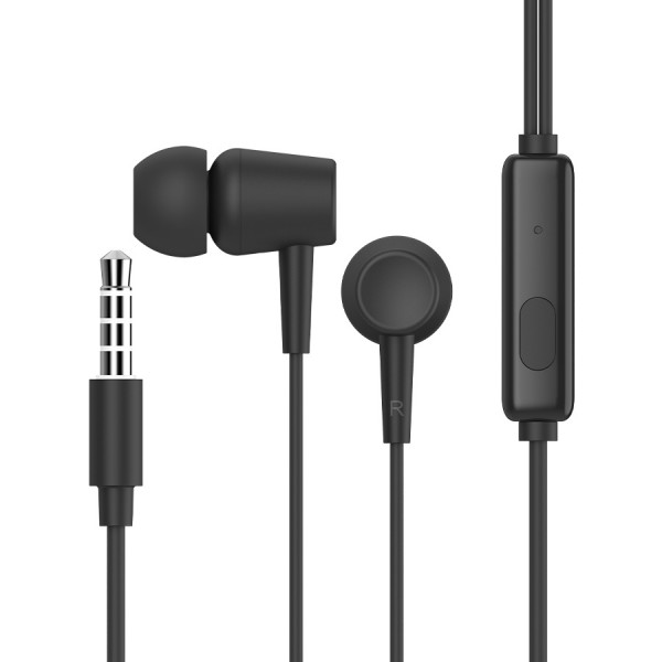 CELEBRAT earphones με μικρόφωνο G13, 3.5mm σύνδεση, Φ10mm, 1.2m, μαύρο - CELEBRAT