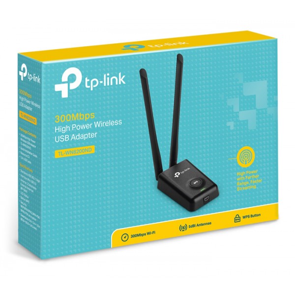 TP-LINK ασύρματος USB αντάπτορας δικτύου TL-WN8200ND, 300Mbps, Ver. 2.0