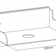 BRATECK ράφι SW03-10 για χρήση με το πάνελ SW series, 180x120x55mm