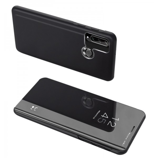 POWERTECH θήκη Clear view MOB-1517, Huawei Y6p, μαύρη - Powertech