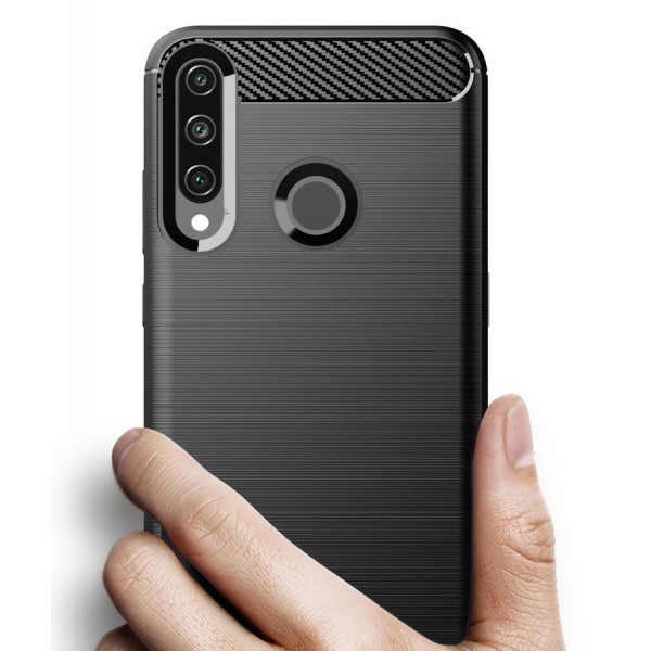 POWERTECH Θήκη Carbon Flex MOB-1524, Huawei Y6p, μαύρη - Powertech
