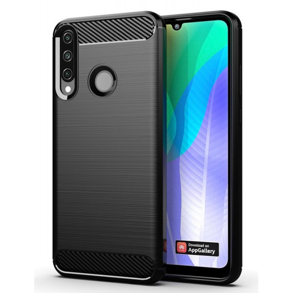 POWERTECH Θήκη Carbon Flex MOB-1524, Huawei Y6p, μαύρη - Powertech