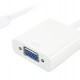 POWERTECH αντάπτορας USB Type-C σε VGA PTH-034, Full HD, λευκό