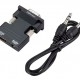 POWERTECH αντάπτορας HDMI σε VGA CAB-H120 με 3.5mm, μαύρος