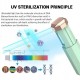Mini αποστειρωτής υπεριώδους ακτινοβολίας UVC UVS-GN, φορητός, πράσινο