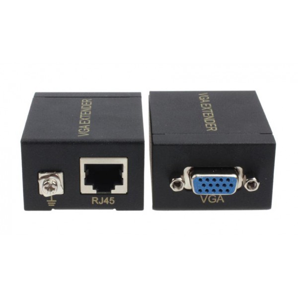 POWERTECH VGA signal extender SLOT-019 μέσω καλωδίου RJ45, 60m - KVM - Μετατροπείς