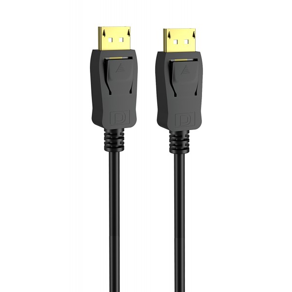 POWERTECH καλώδιο DisplayPort 1.2 CAB-DP045, 4K/60Hz, copper, 2m, μαύρο - Περιφερειακά