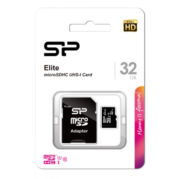 SILICON POWER κάρτα μνήμης Elite microSDXC UHS-1, 32GB, Class 10 - Κάρτες Μνήμης