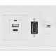 DELOCK module βάση πρίζας Easy 45 81316, 130 x 80 mm, λευκό
