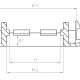 DELOCK module βάση πρίζας Easy 45 81316, 130 x 80 mm, λευκό