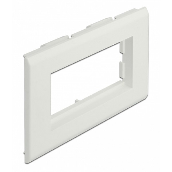 DELOCK module βάση πρίζας Easy 45 81316, 130 x 80 mm, λευκό - DeLock