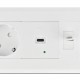 DELOCK module βάση πρίζας Easy 45 81317, 175x80mm, λευκό