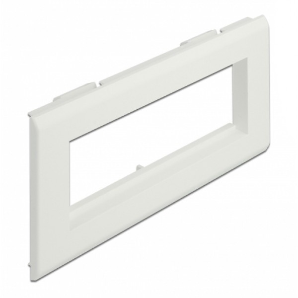 DELOCK module βάση πρίζας Easy 45 81317, 175x80mm, λευκό - Ηλεκτρολογικός εξοπλισμός