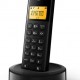 PHILIPS ασύρματο τηλέφωνο D1601B/34, με ελληνικό μενού, μαύρο