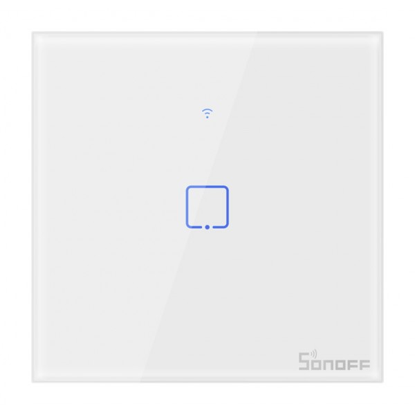 SONOFF smart διακόπτης ΤΧ-T2EU1C, αφής, Wi-Fi, μονός, λευκός - SONOFF