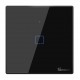 SONOFF smart διακόπτης ΤΧ-T3EU1C, αφής, Wi-Fi, μονός, μαύρος