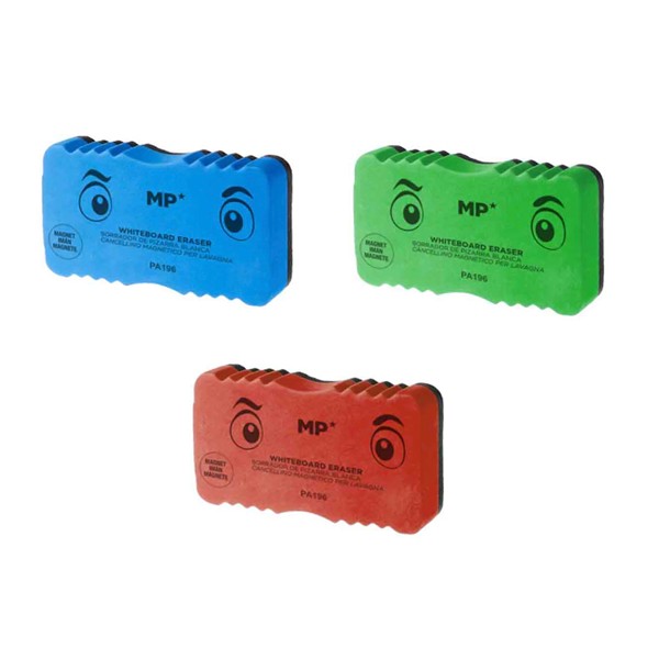MP μαγνητικός σπόγγος ασπροπίνακα PA196, 14.5x7cm, διάφορα χρώματα - Αναλώσιμα - Είδη Γραφείου