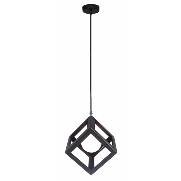 POWERTECH φωτιστικό οροφής HLL-0011, E27, 16x16x16cm, μεταλλικό, μαύρο - Φωτιστικά Οροφής