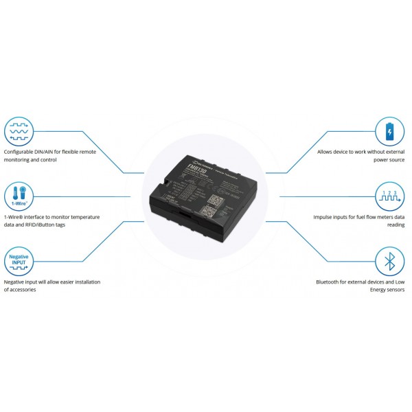 TELTONIKA GPS Tracker αυτοκινήτου FMB130, GSM/GPRS/GNSS, Bluetooth - GPS Tracker